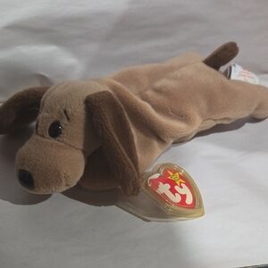 Ty Tan and Brown Dog Plush Toy